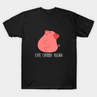 Cute Chubby Vegan - Dark T-Shirt